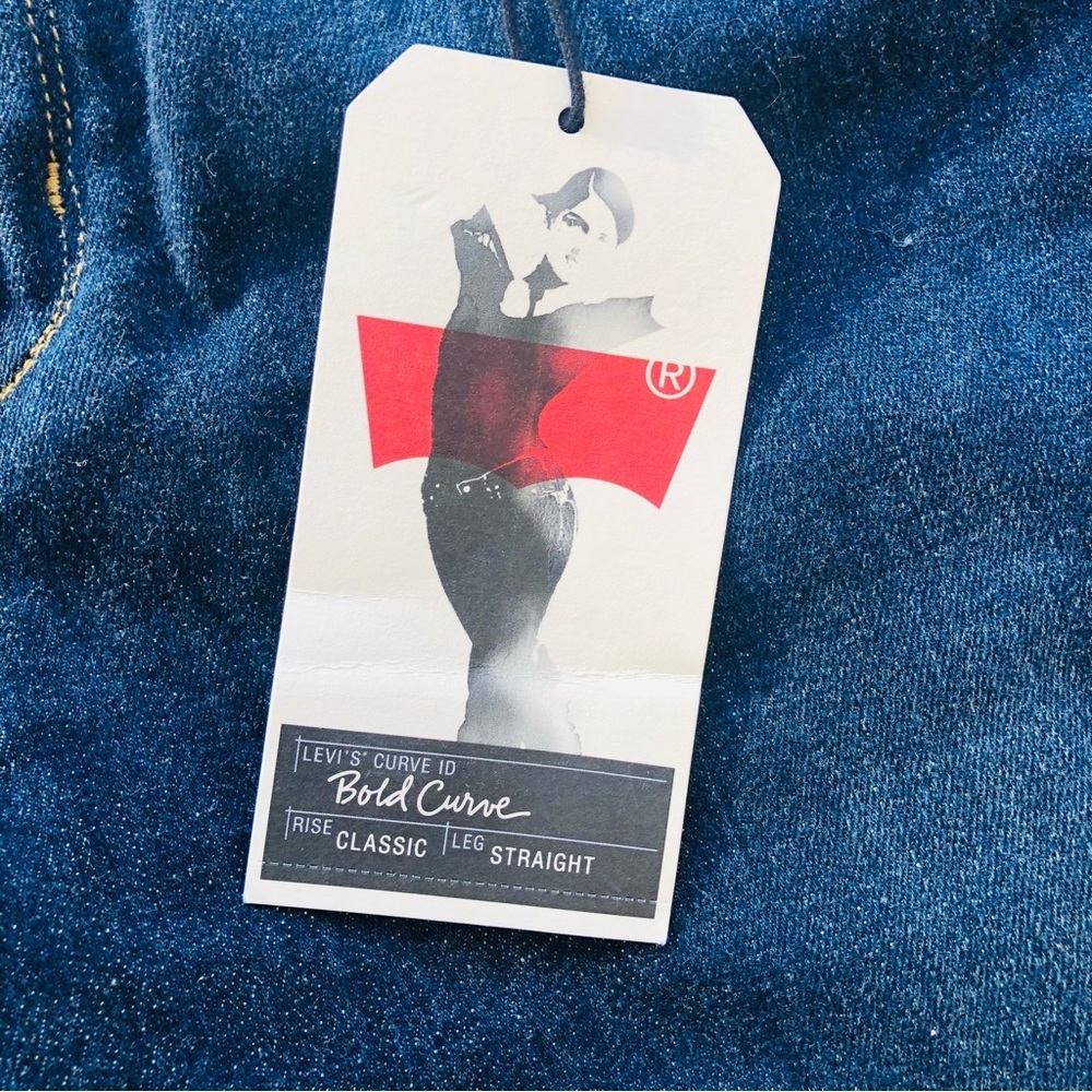 Levi's Women's Indigo straight leg Jeans 8 NWT - Picture 4 of 7